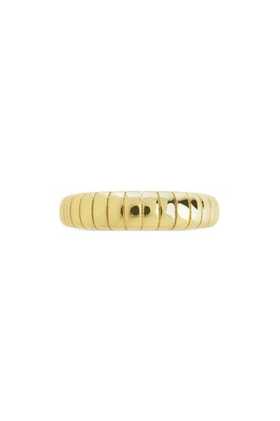 Sterling Forever Gro Stacked Ridge Band Ring 3