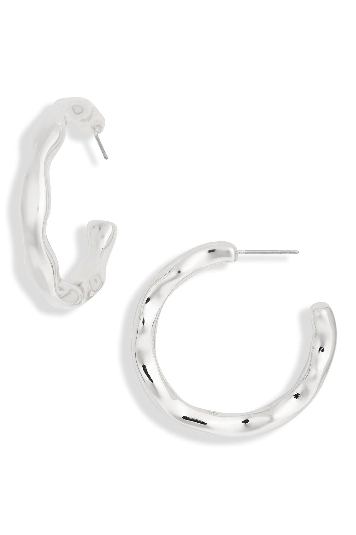 NORDSTROM RACK Organic Hoop Earrings