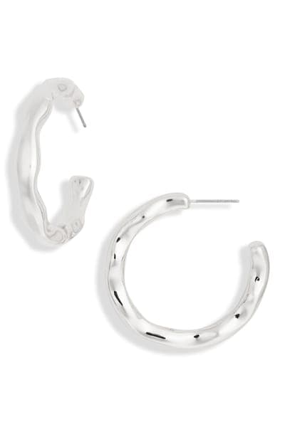 NORDSTROM RACK Organic Hoop Earrings 1
