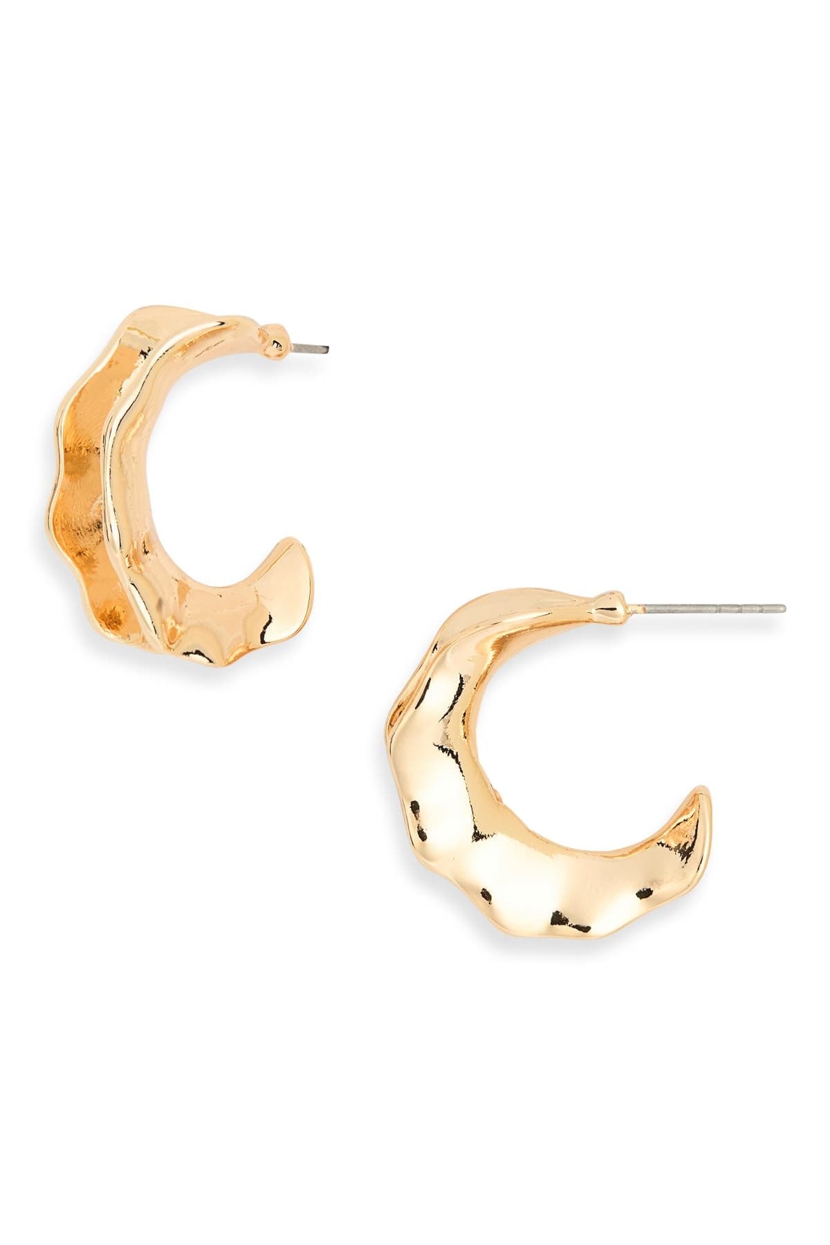 NORDSTROM RACK Molten Hoop Earrings