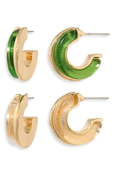 NATASHA 2-Pack Hoop Earrings 1
