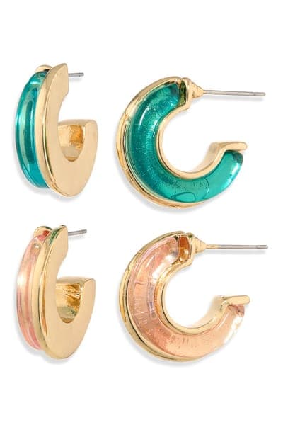 NATASHA 2-Pack Hoop Earrings 3