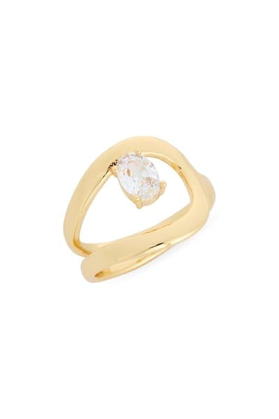 NORDSTROM RACK Oval Cubic Zirconia Ring 1