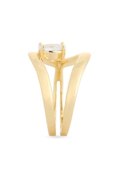 NORDSTROM RACK Oval Cubic Zirconia Ring 2