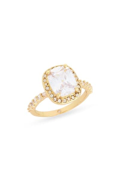 NORDSTROM RACK Cushion Cut Cubic Zirconia Halo Ring 3