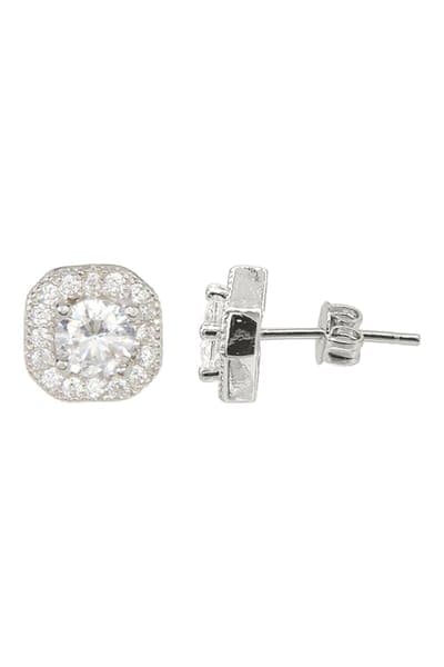 Adornia Set of 2 Assorted Crystal Halo Stud Earrings 2