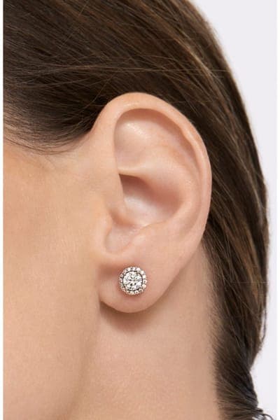 Adornia Set of 2 Assorted Crystal Halo Stud Earrings 3