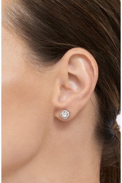 Adornia Set of 2 Assorted Crystal Halo Stud Earrings 5