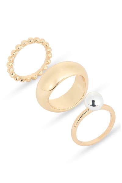 NORDSTROM RACK Set of 3 Rings 1