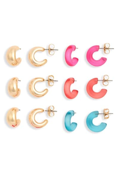 Leith Hoop Earrings Set 3