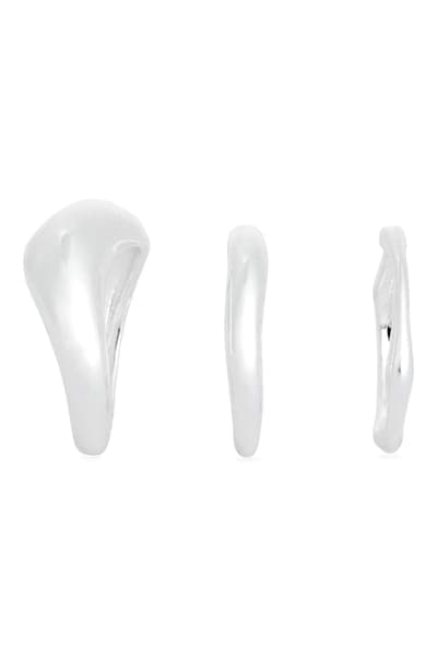 NORDSTROM RACK Set of 3 Wavy Rings 4