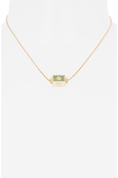 Leith Pavé Spinner Pendant Necklace 3