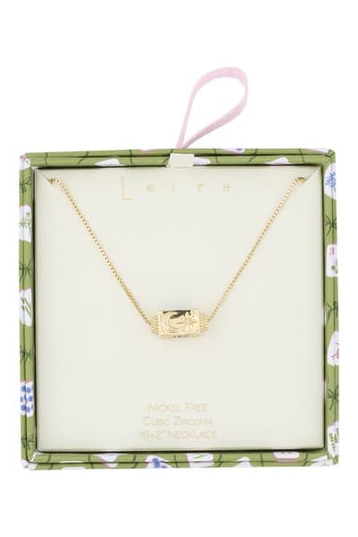 Leith Pavé Spinner Pendant Necklace 7