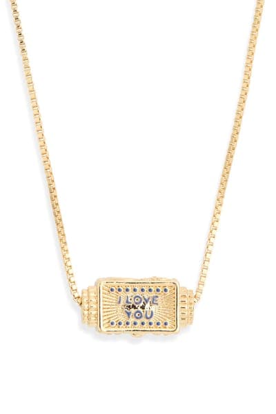 Leith Pavé Spinner Pendant Necklace 8