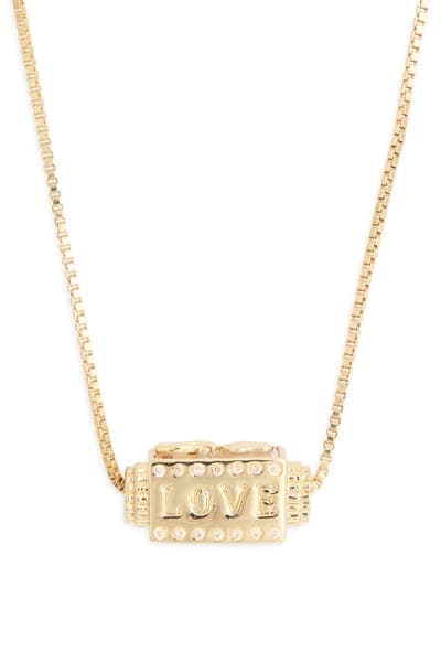 Leith Pavé Spinner Pendant Necklace 11