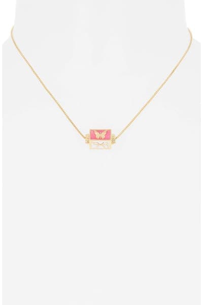 Leith Pavé Spinner Pendant Necklace 15