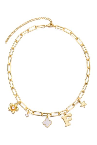 Adornia Initial Charm Pendant Necklace 9