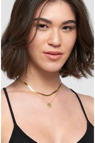 Adornia Crystal Halo Clover Pendant Necklace 6