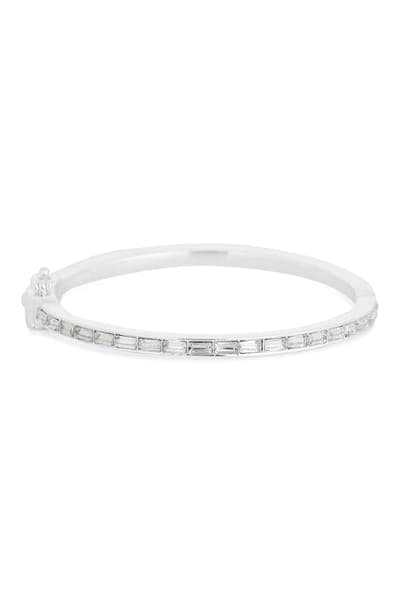 NORDSTROM RACK Baguette Cubic Zirconia Bangle Bracelet 1