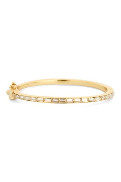 NORDSTROM RACK Baguette Cubic Zirconia Bangle Bracelet 2