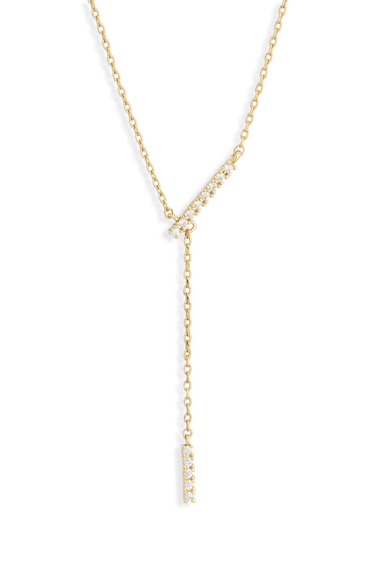 NORDSTROM RACK Demi Fine Cubic Zirconia Y-Necklace