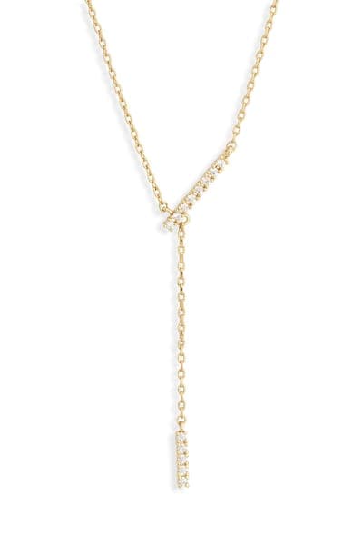 NORDSTROM RACK Demi Fine Cubic Zirconia Y-Necklace 1