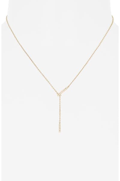 NORDSTROM RACK Demi Fine Cubic Zirconia Y-Necklace 2