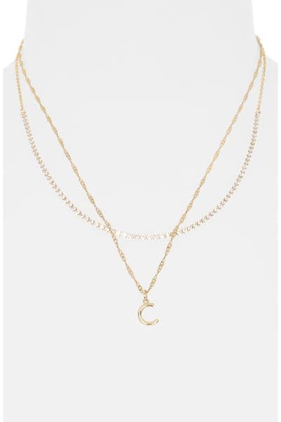 Leith Initial & Cubic Zirconia Necklace Set 15