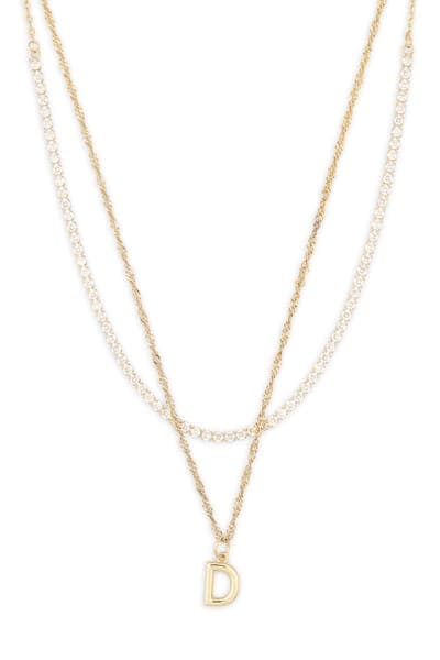 Leith Initial & Cubic Zirconia Necklace Set 17
