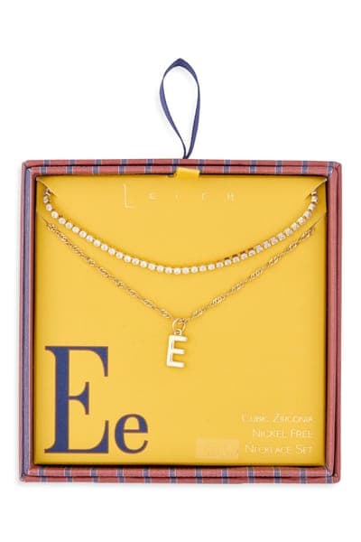 Leith Initial & Cubic Zirconia Necklace Set 19