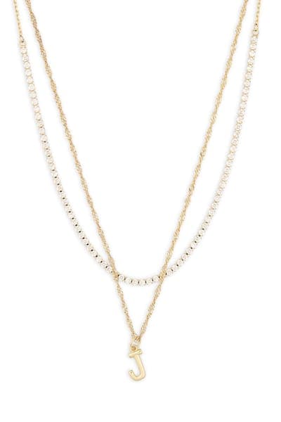 Leith Initial & Cubic Zirconia Necklace Set 26