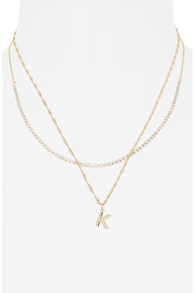 Leith Initial & Cubic Zirconia Necklace Set 30