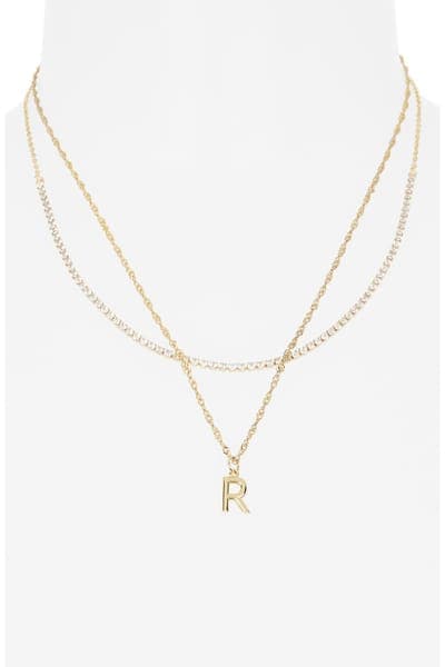 Leith Initial & Cubic Zirconia Necklace Set 36