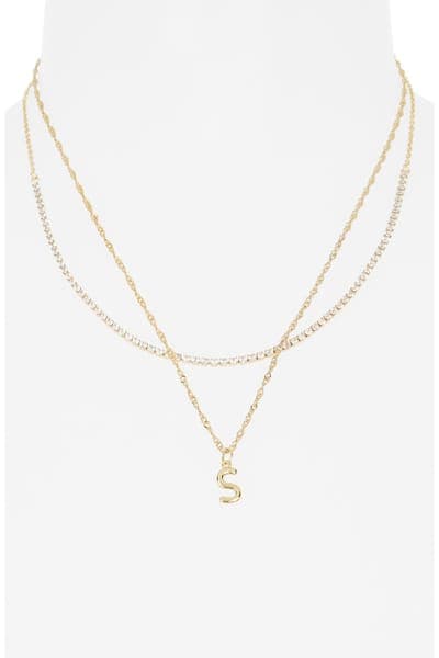 Leith Initial & Cubic Zirconia Necklace Set 39