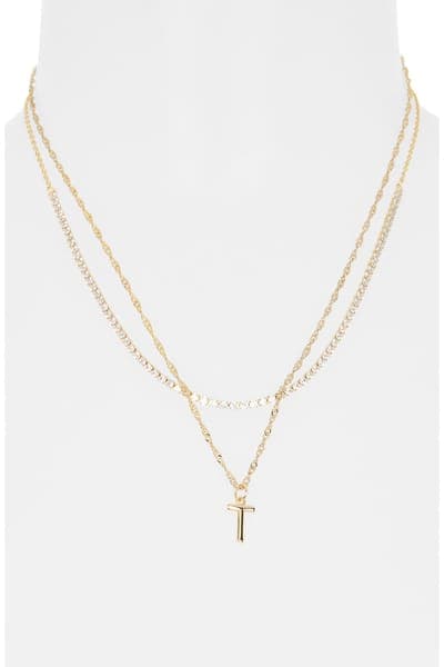 Leith Initial & Cubic Zirconia Necklace Set 42