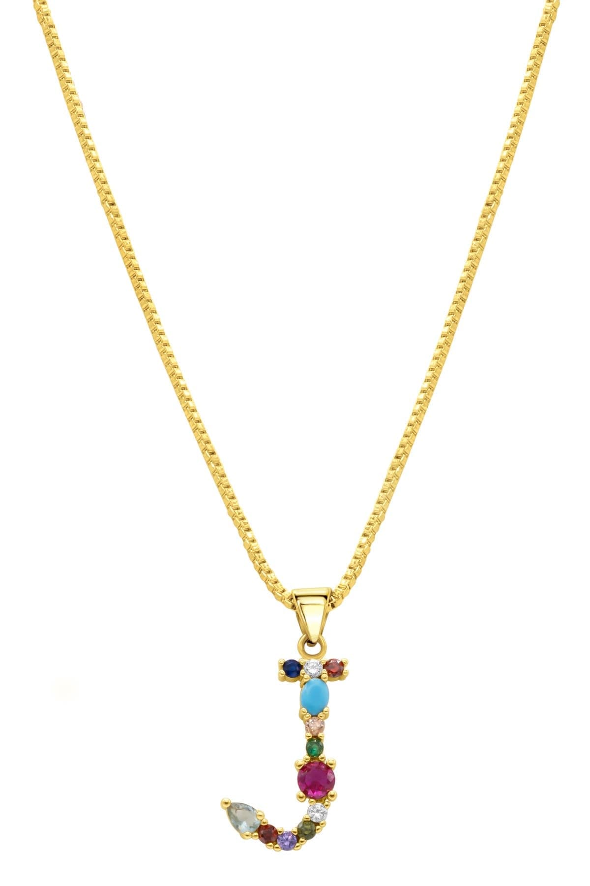 Adornia CZ Initial Pendant Necklace