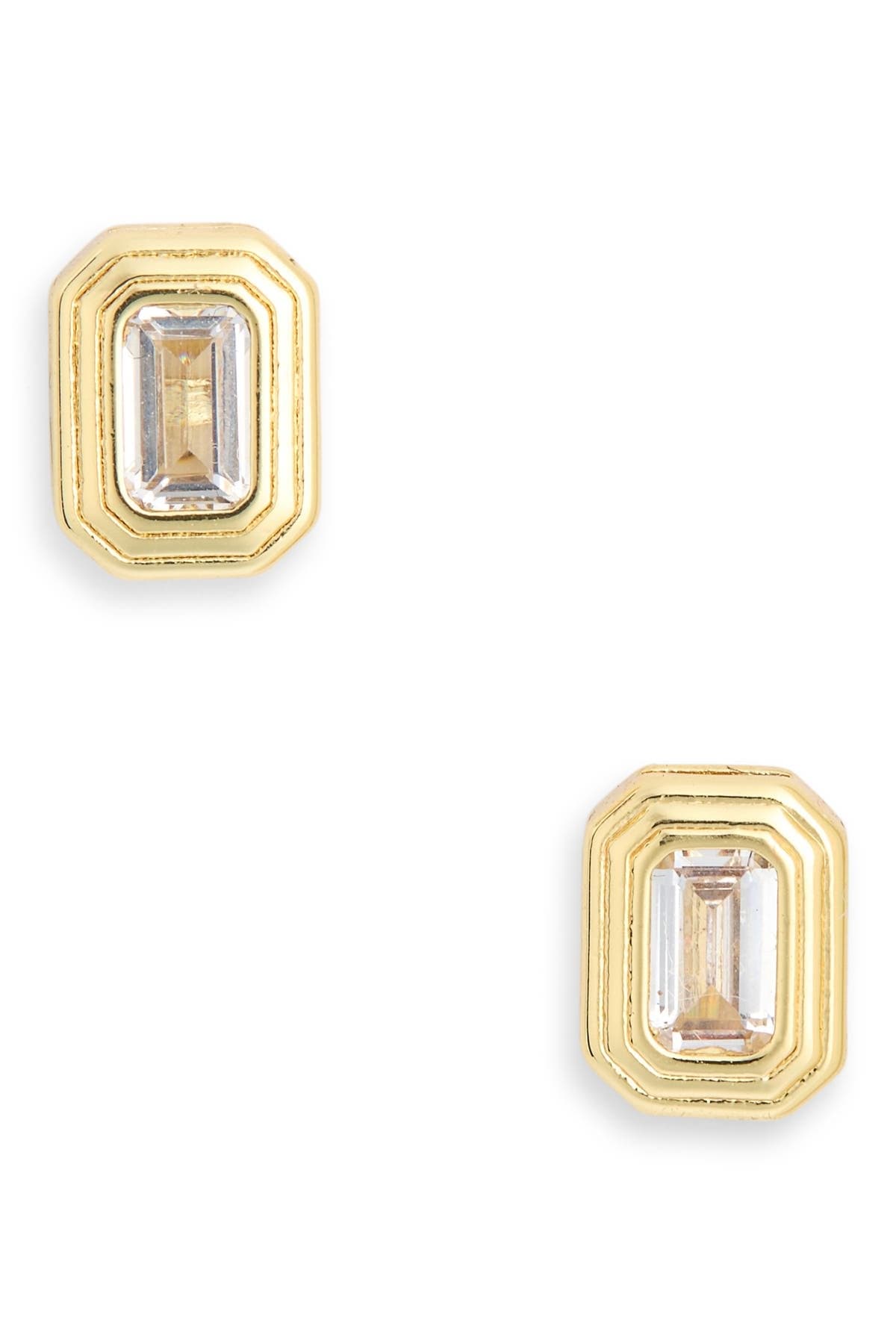 NORDSTROM RACK Cubic Zirconia Geometric Stud Earrings