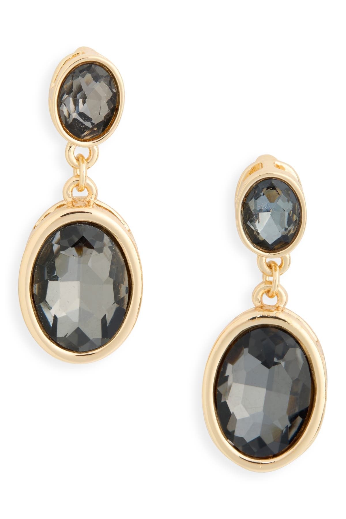 NORDSTROM RACK Bezel Set Crystal Drop Earrings