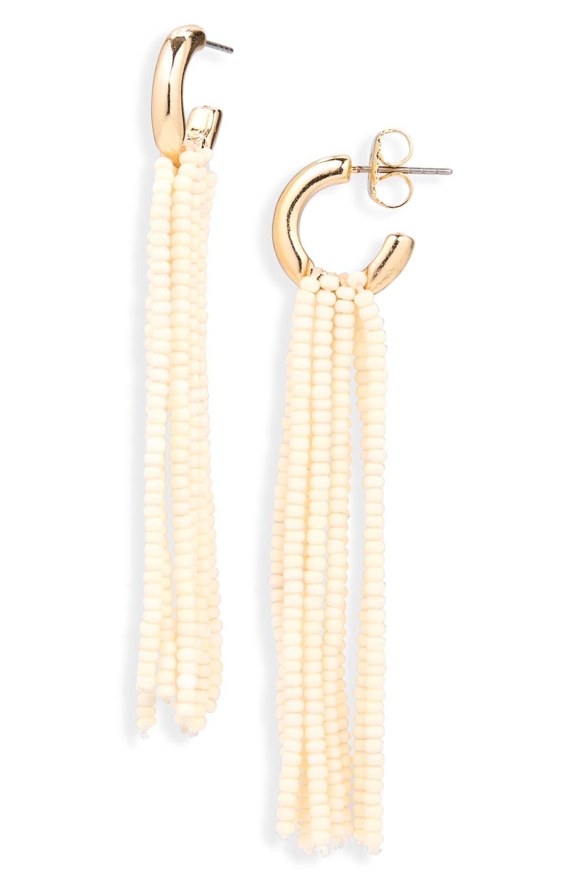 Leith Beaded Fringe Drop Earrings