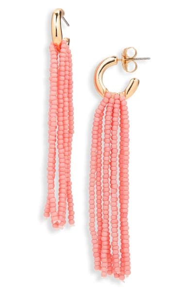 Leith Beaded Fringe Drop Earrings 5
