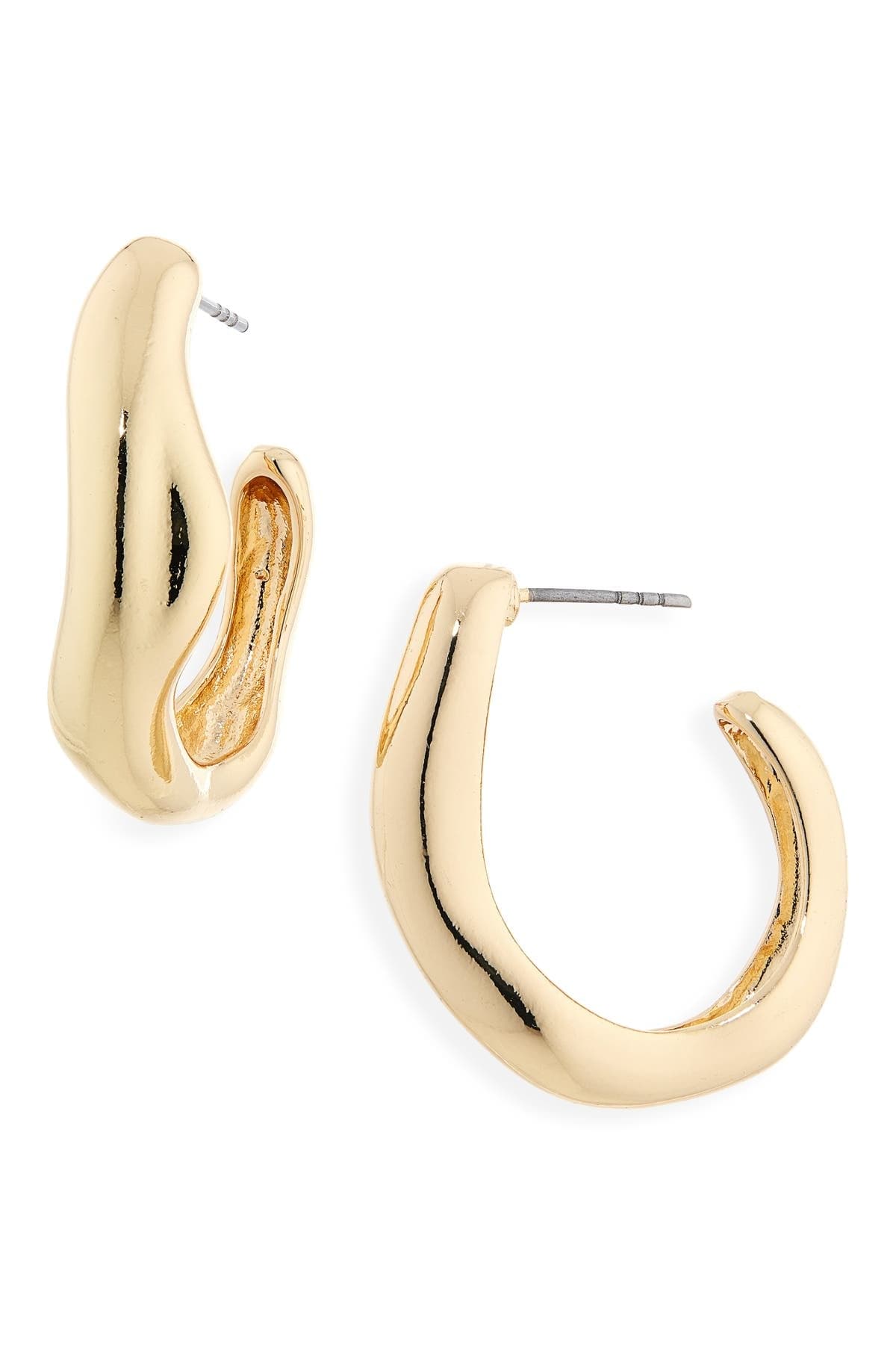 NORDSTROM RACK Molten Hoop Earrings