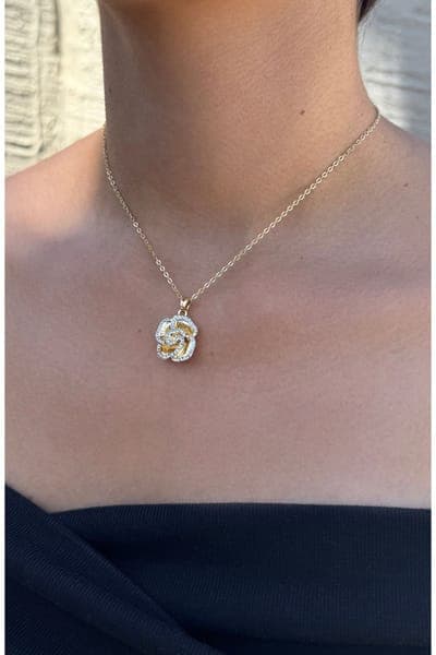 Adornia Cubic Zirconia Flower Pendant Necklace 3