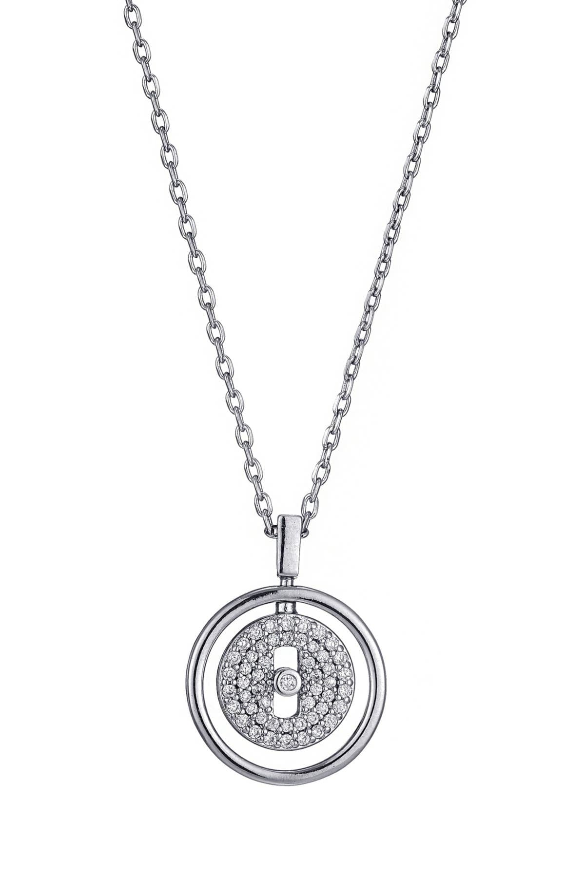Adornia Cubic Zirconia Dancing Stone Pendant Necklace