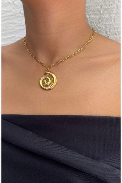 Adornia Swirl Pendant Necklace 2