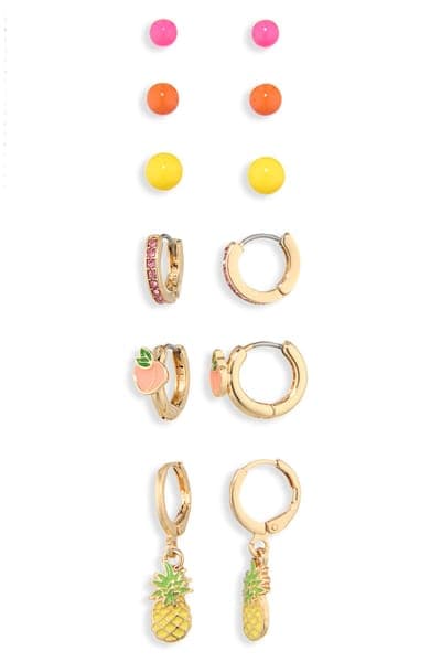 Leith 6-Pack Citrus Assorted Earrings 1