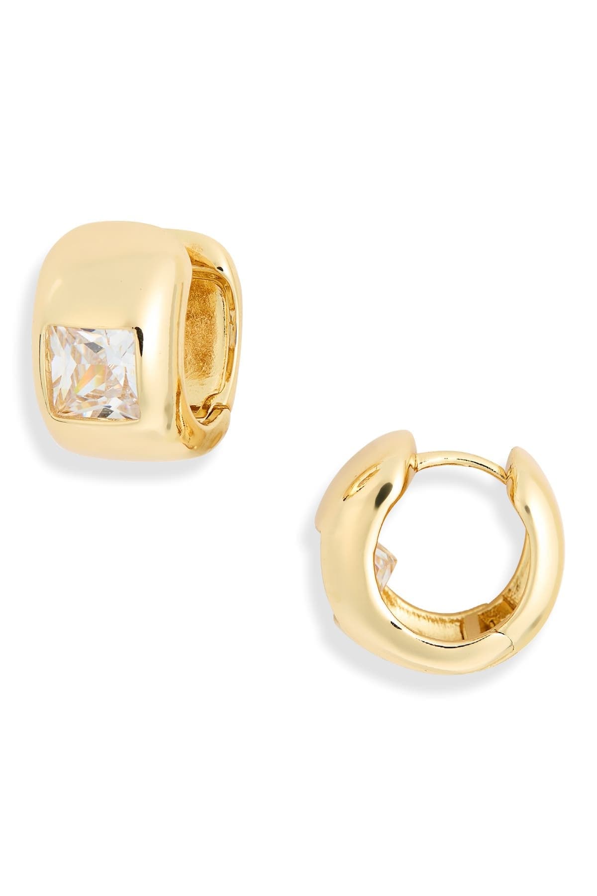 NORDSTROM RACK Cubic Zirconia Huggie Hoop Earrings