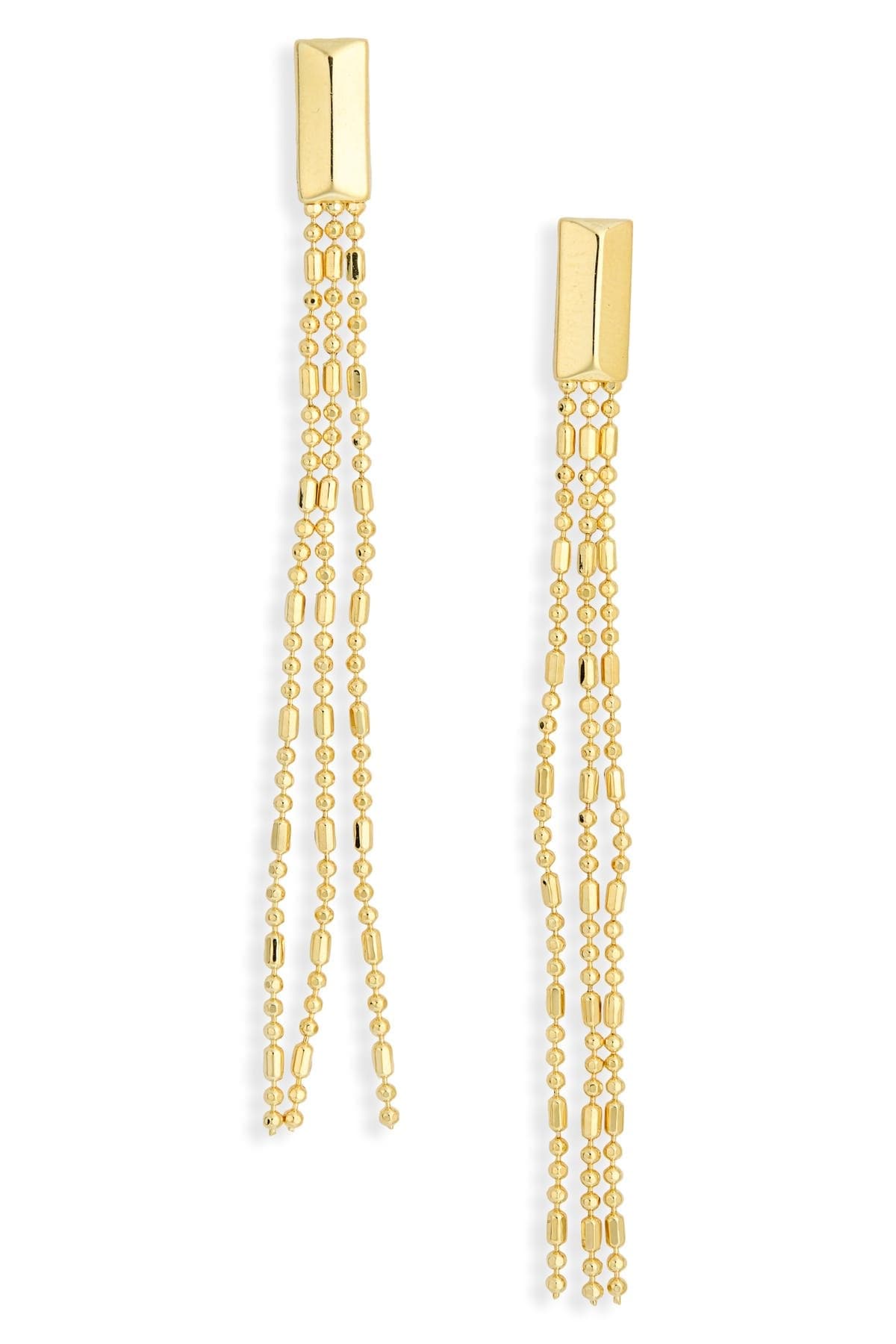 NORDSTROM RACK Demi Fine Ball Chain Linear Drop Earrings