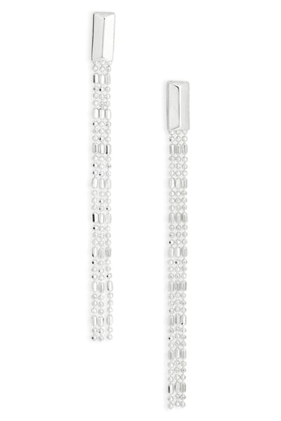 NORDSTROM RACK Demi Fine Ball Chain Linear Drop Earrings 3