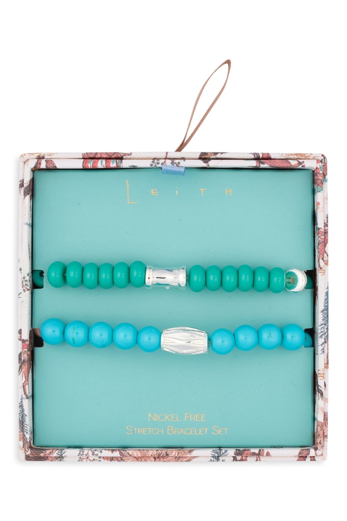 Leith Set of 2 Western Beaded Stretch Bracelets