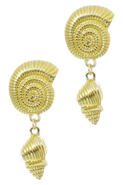 Adornia Shell Drop Earrings 1